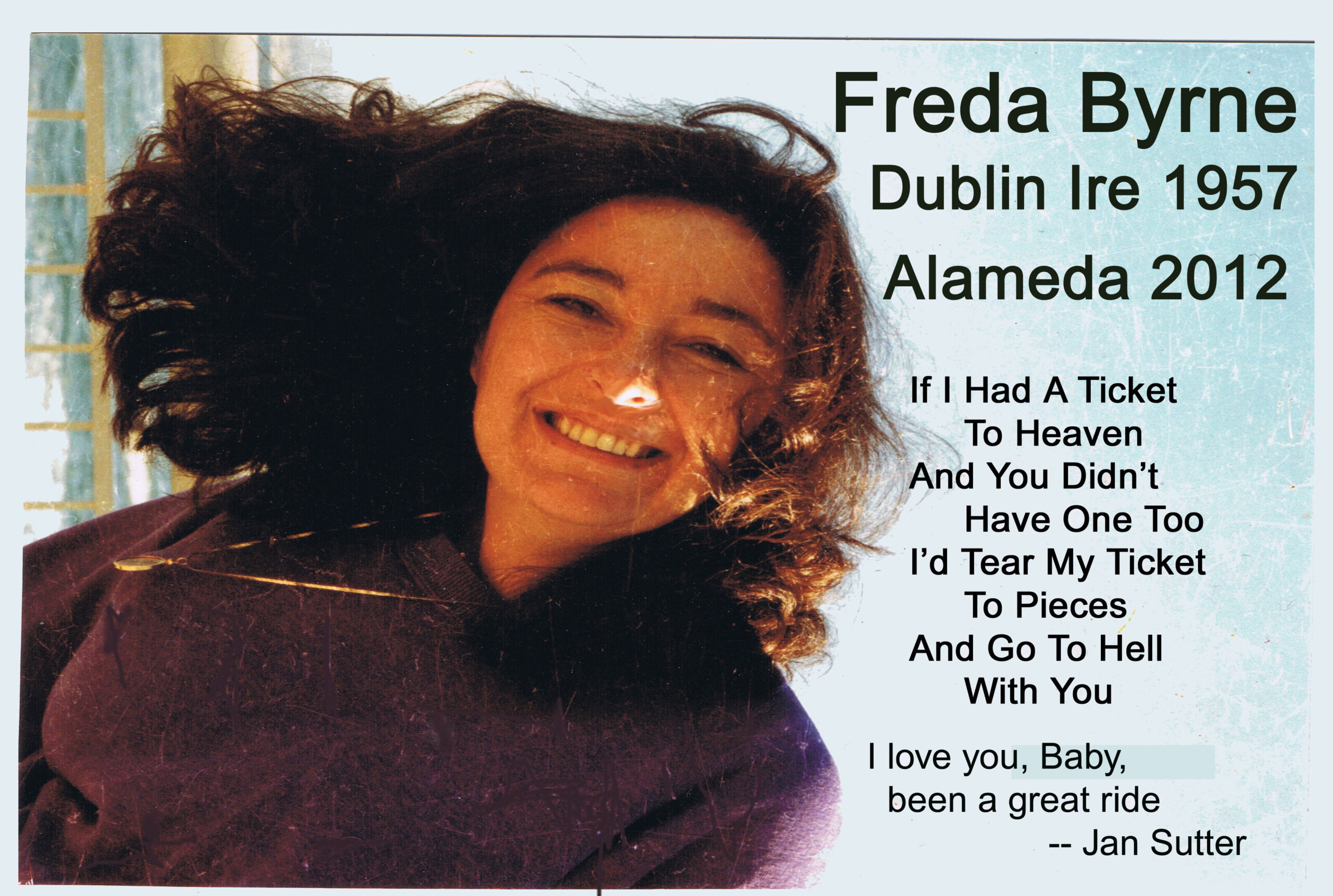 Freda Byrne 1957-2012