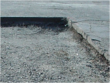 dig out and repair of road and driveway